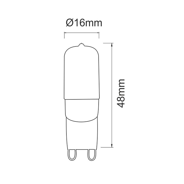 Bombilla G9 LED 2,5W de Roblan