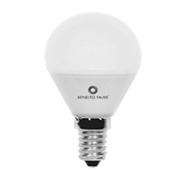 Bombilla LED esférica 5W conexión E27/E14 de Beneito Faure