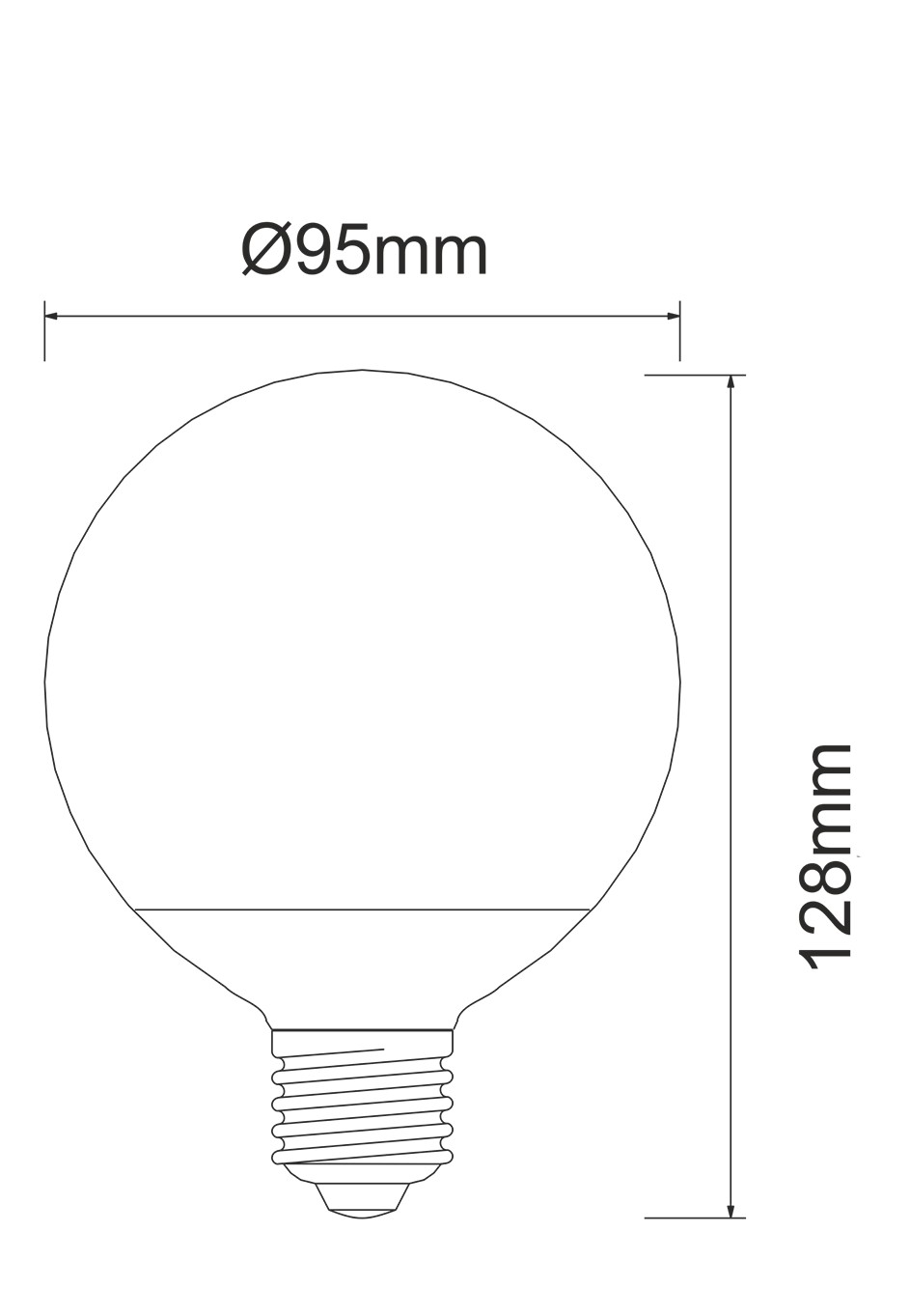 BOMBILLA GLOBO 10W LED CONEXIÓN E27 DE BENEITO & FAURE