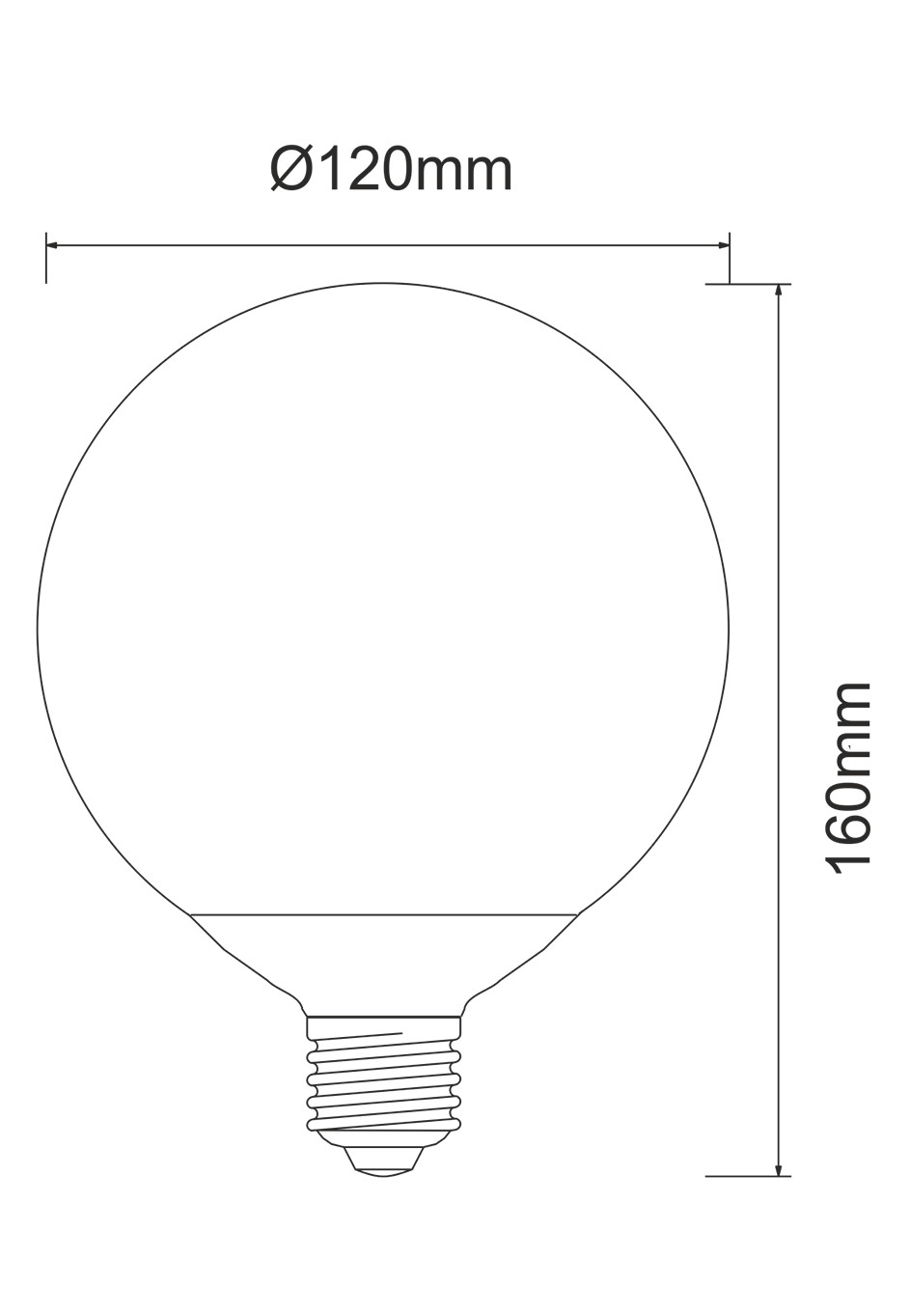BOMBILLA GLOBO 14W LED CONEXIÓN E27 DE BENEITO & FAURE