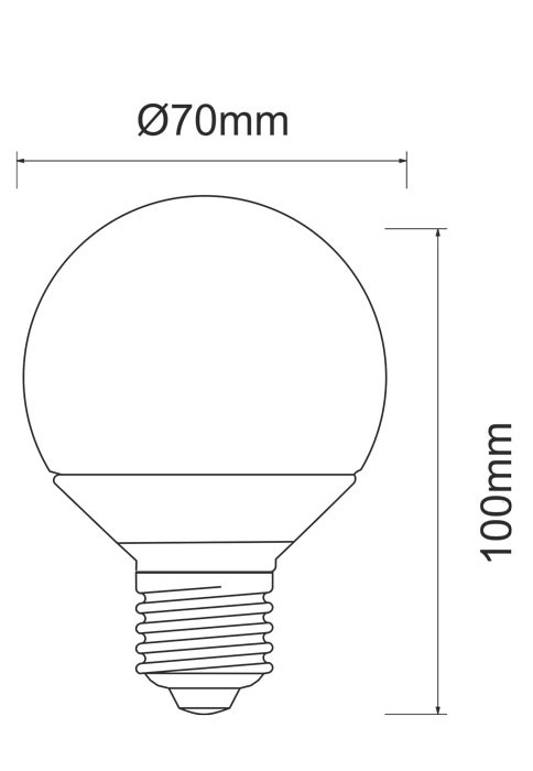 MICRO GLOBO 6W E27 220V 360º LED de Beneito Faure