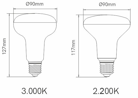 Reflectora r90 12W LED de Beneito Faure