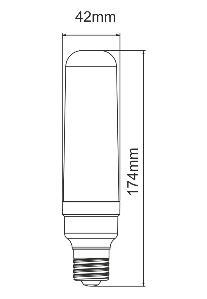 Lámpara PL T40 10W con conexión E27 de Beneito Faure