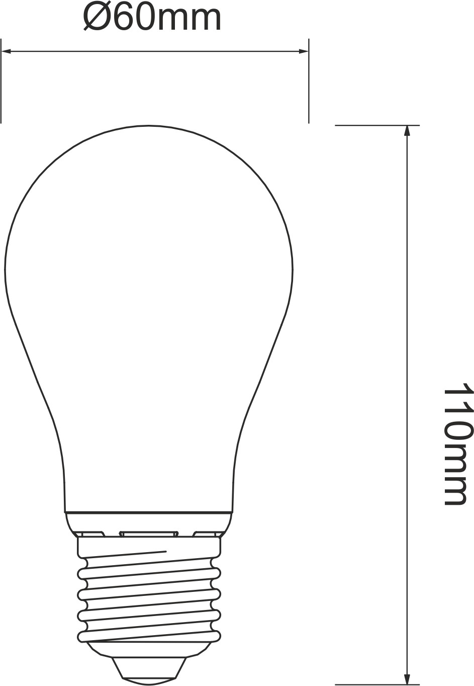 Bombilla LED Standard 10W regulable de Beneito Faure