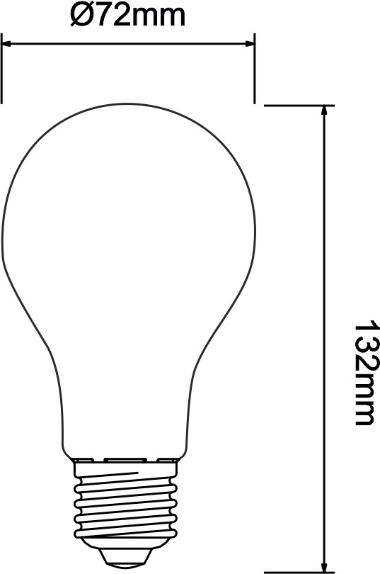 Bombilla LED Standard 15W conexión E27 alto rendimiento de Beneito Faure