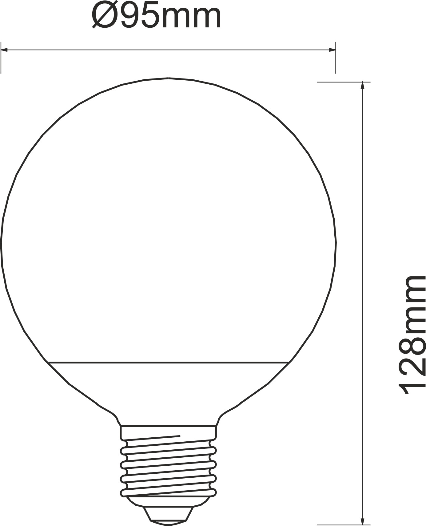 GLOBO 10W E27 220V 360º DIMMABLE LED de Beneito & Faure