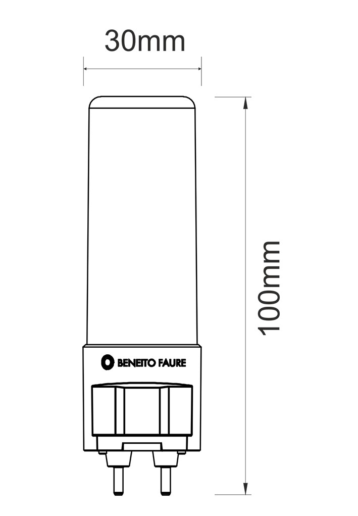 HQI G12 TUBULAR 10W 220V 360º LED de Beneito Faure