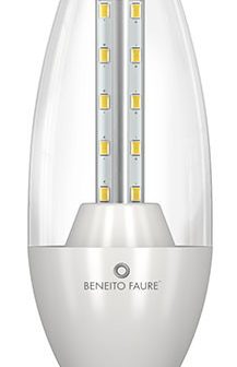 NUK FLAMA TRANSPARENT 8W E14/E27 220V 360º LED ULTRAWARM de Beneito Faure