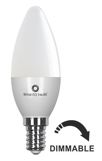 FLAMA 5.5W E14 220V 360º DIMMABLE LED de Beneito Faure