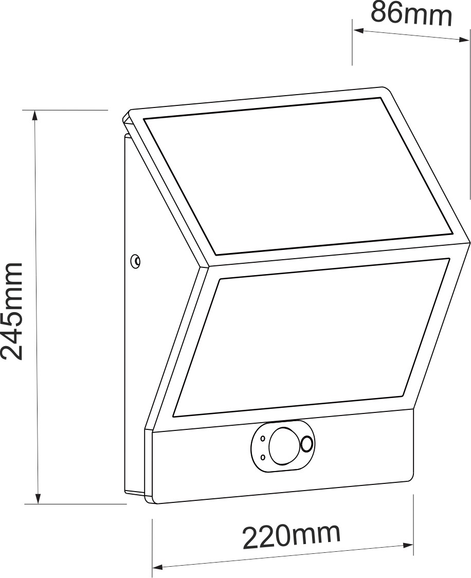 EGNA PANEL SOLAR 3W BLANCO 120º LED de Beneito Faure