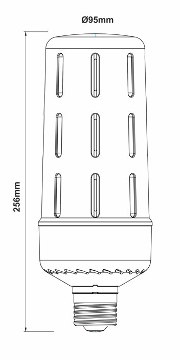 ARIA 50W E27/E40 220V 360º LED de Beneito Faure