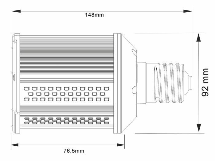 SMILE ALUMINIUM 20W E27 100-240V 120º LED de Beneito Faure