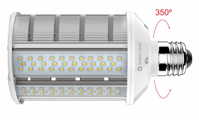 SMILE ALUMINIUM 20W E27 100-240V 120º LED de Beneito Faure