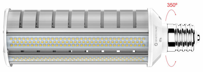 SMILE ALUMINIUM 60W E40 100-240V 120º LED de Beneito Faure