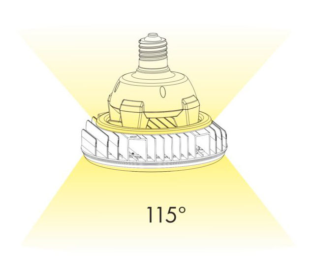 MOON 50W E27/E40 100-240V 115º LED de Beneito Faure