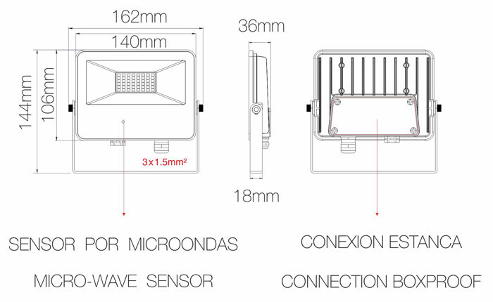 SKY MICROWAVE SENSOR 30W de Beneito Faure