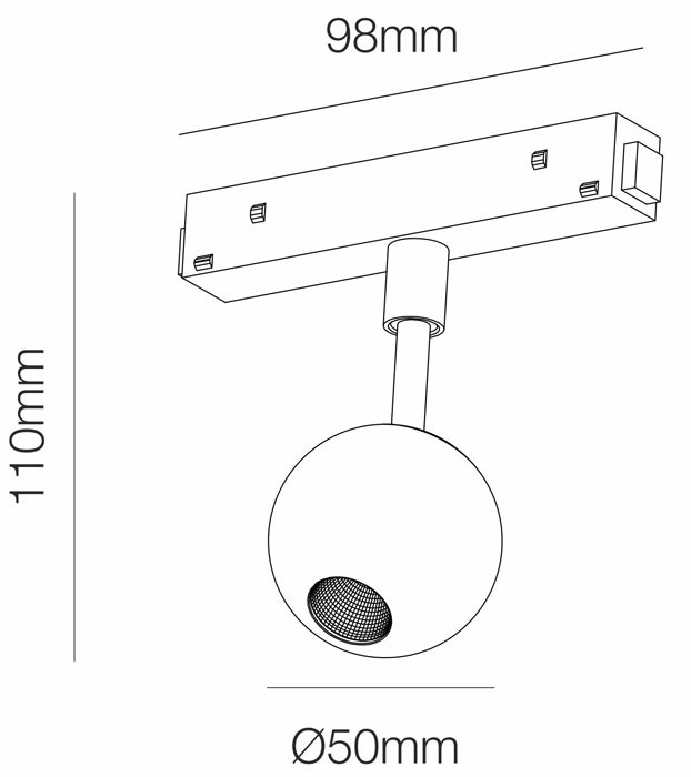 Proyector magnético BORA 4.5 W de Beneito Faure