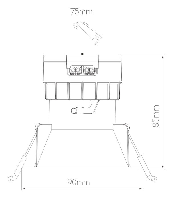 Downlight LED PULCOM redondo 8W de Beneito Faure