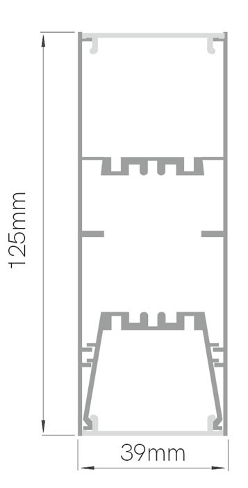 Lámpara colgante DUAL 24+28W de Beneito Faure