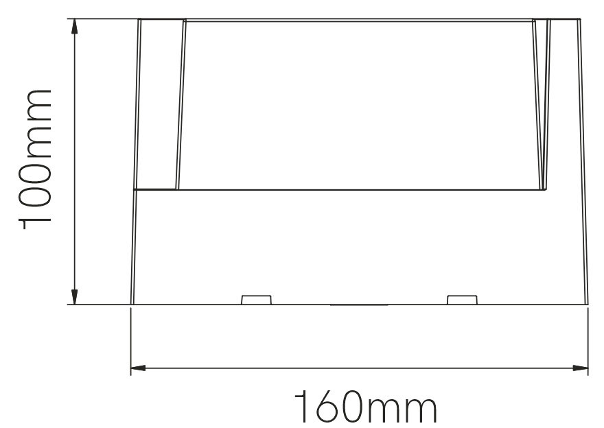 Aplique exterior LED BLIS cuadrado 15W de Beneito Faure