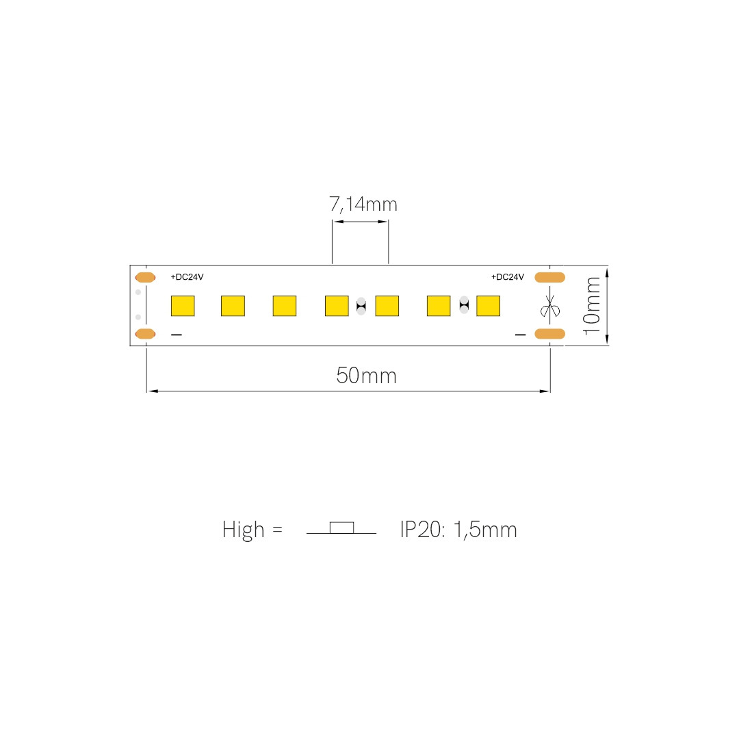 Tira LED FINE-41 MEAT de Beneito Faure