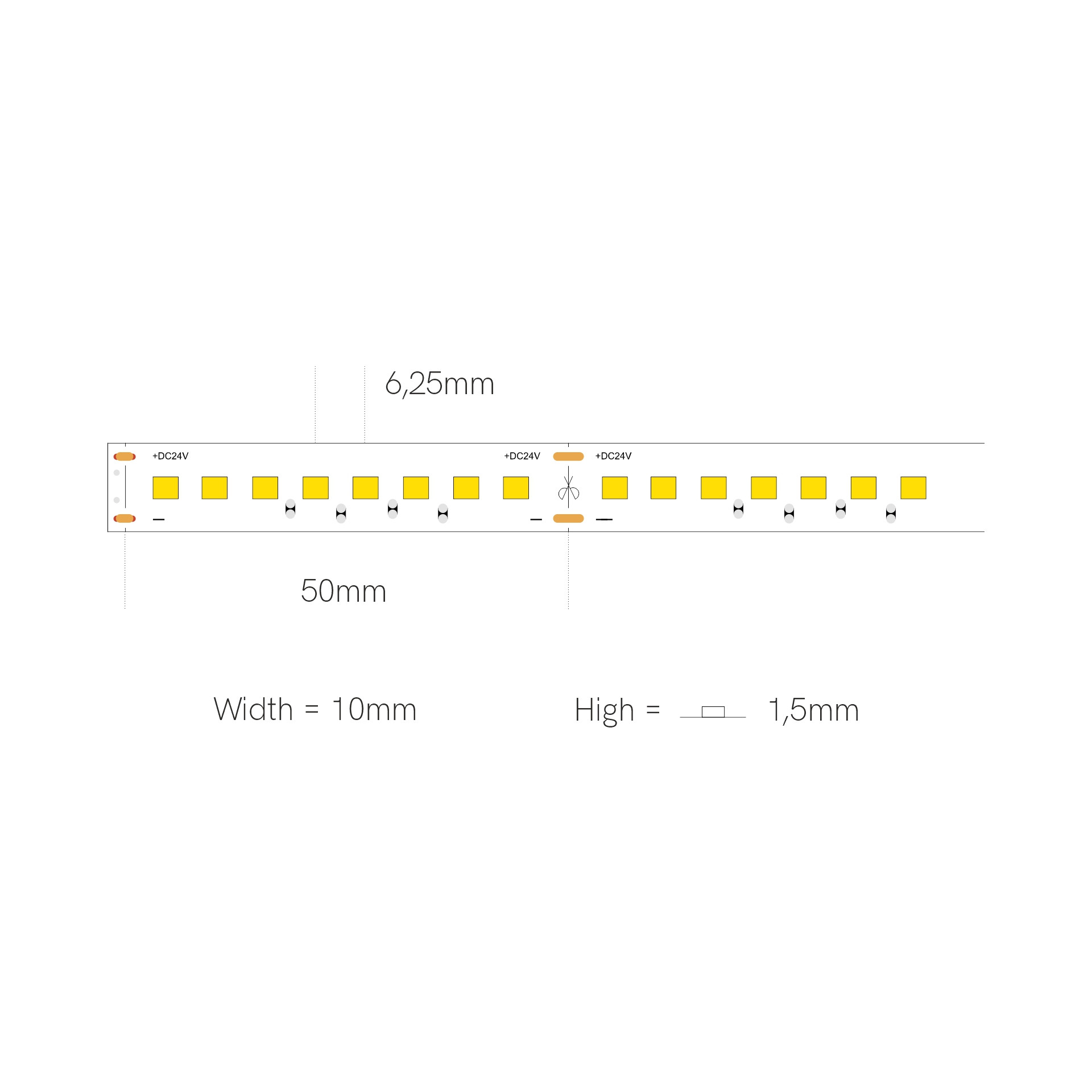 Tira LED FINE-61 15W/m de Beneito Faure