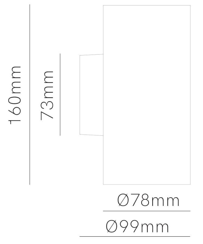 Aplique exterior LED SUNSET cuadrado 16W de Beneito Faure