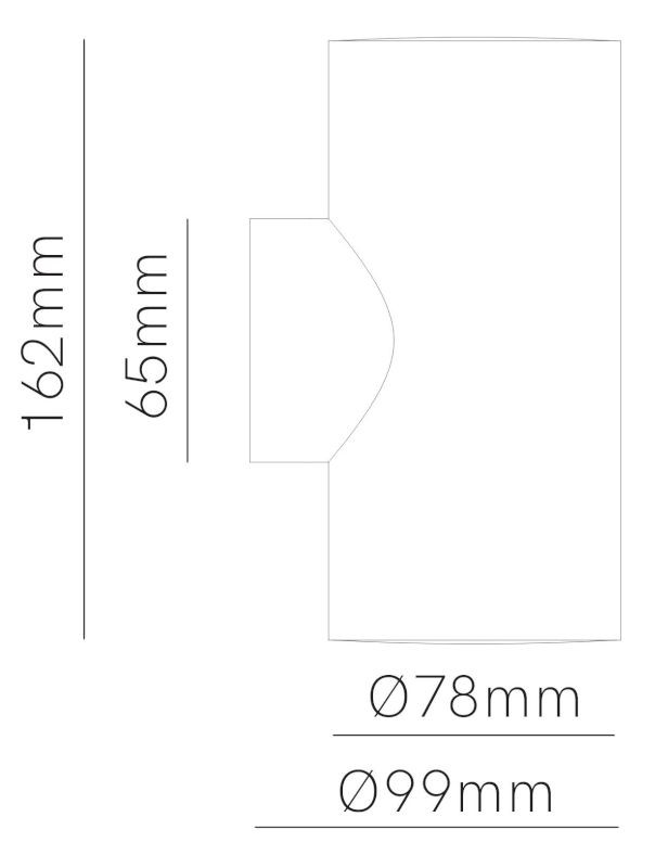 Aplique exterior LED SUNSET redondo 16W de Beneito Faure